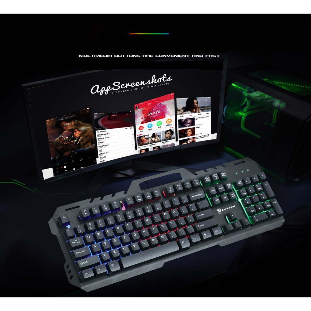 Bộ Bàn Phím Kèm Chuột Máy Tính EWEDEN GAMING GT6