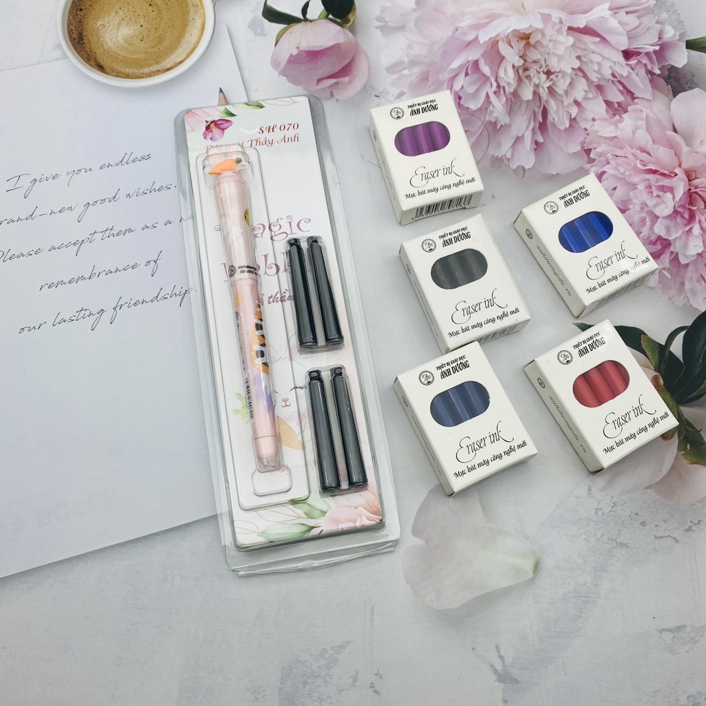 Bút mực xóa được Ánh Dương 070 | Bút cho học sinh lớp 1-2