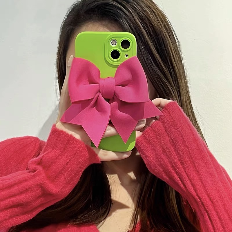 Ốp Điện Thoại Hình Nơ Xinh Xắn Cho iphone 14 14 Pro 14promax 13 Pro Max Xr X / Xs Xs Max 11 11 Pro Promax 1212 Pro 12pro Max