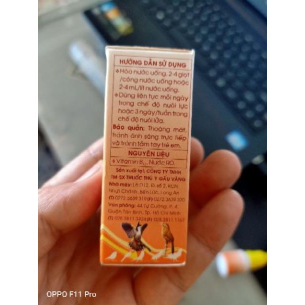 Căng lửa 214 sản phẩm dùng cho chim hót chim đá 10ml