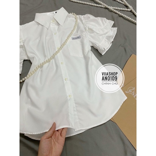 Sơ mi tay bèo Túi Ngực AN0109 VIIA DESIGN
