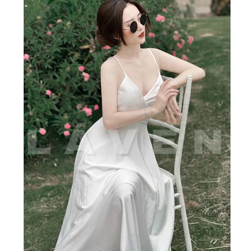 Đầm Maxi Đi Biển Dã Ngoại,đầm Maxi Nobrand Dáng Xòe Thiết Kế 2 Dây Hở Lưng Sang Chảnh Thời Trang [XM MINH PHÚC]