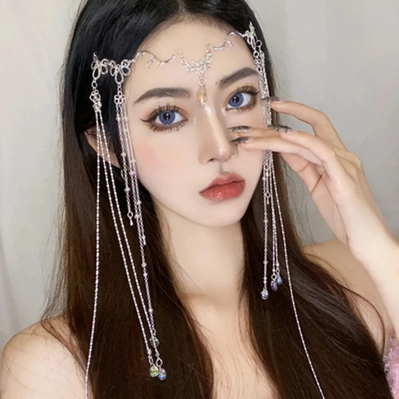 1 Kẹp Tóc Hình Giọt Nước Đính Đá Thời Trang Cho Cô Dâu