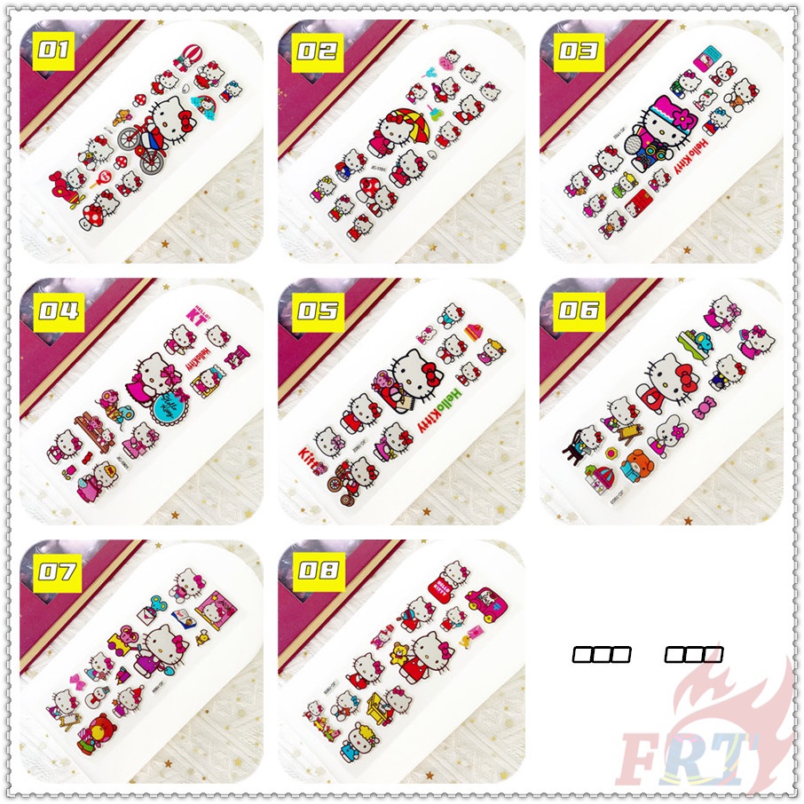 ❀ Sanrio: Hình Dán Phần Thưởng Tự Làm Hello Kitty Q-1 ❀ 1 Miếng Dán Bong Bóng 3D Bằng PVC Chống Nước