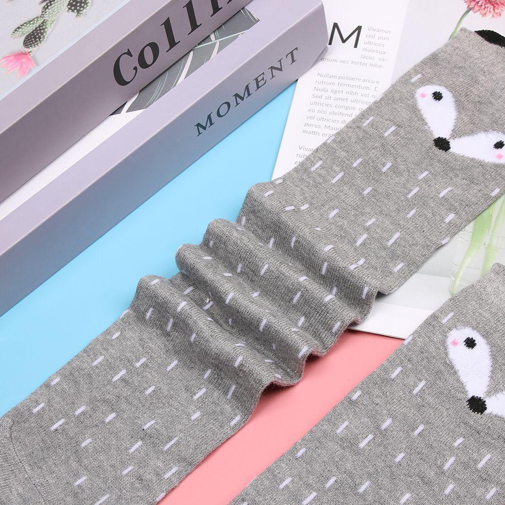 Vớ Giữ Ấm Đầu Gối Chất Liệu Cotton Cho Bé Gái