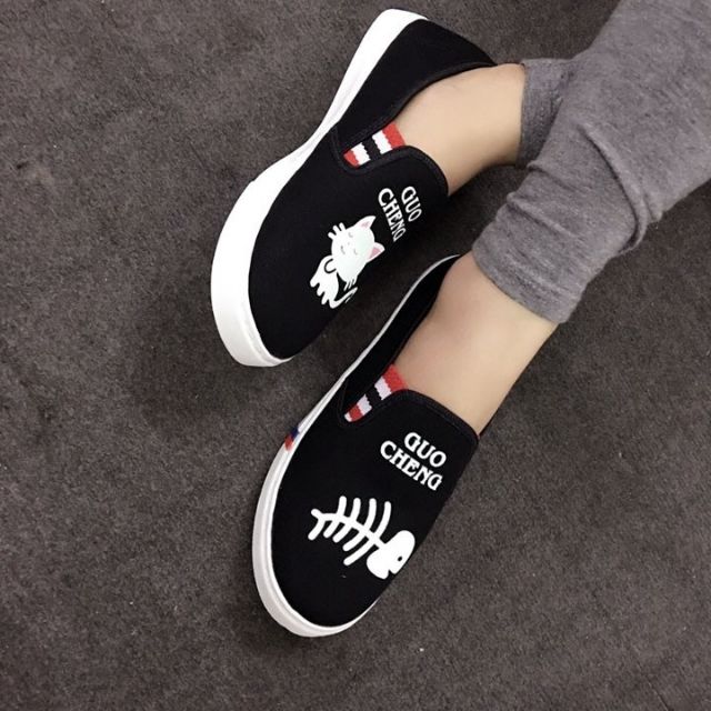 Giày slip on cá yêu mèo | BigBuy360 - bigbuy360.vn