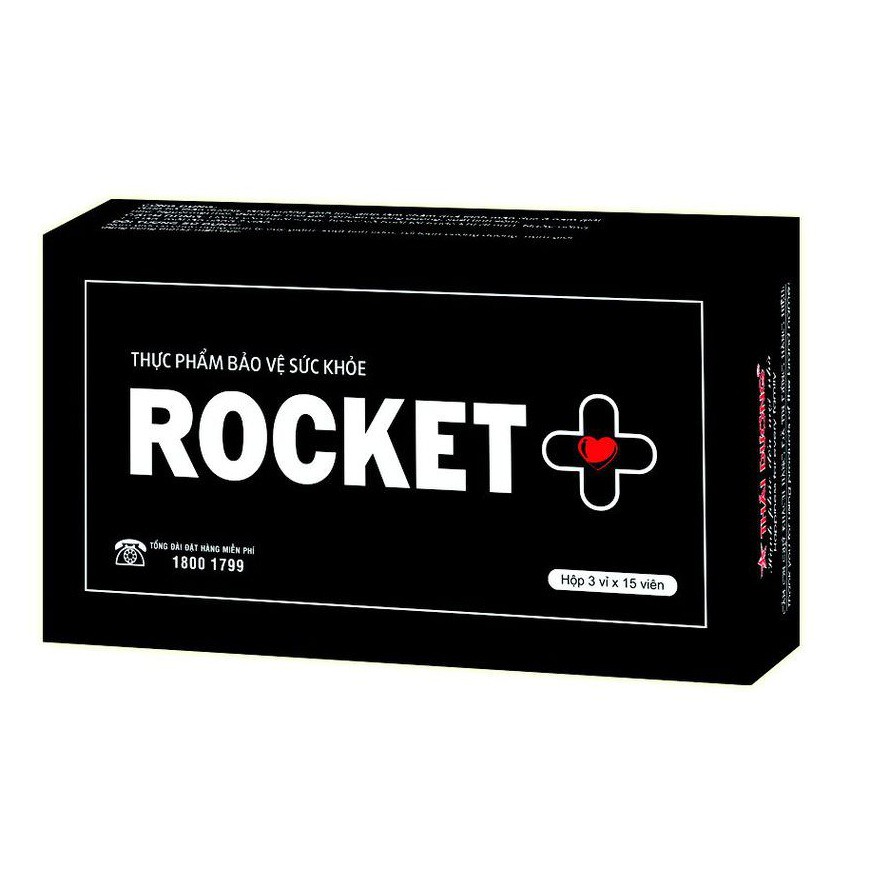 Bộ sản phẩm hỗ trợ toàn diện sinh lý nam giới Rocket 1h & Rocket Plus - Sao Thái Dương