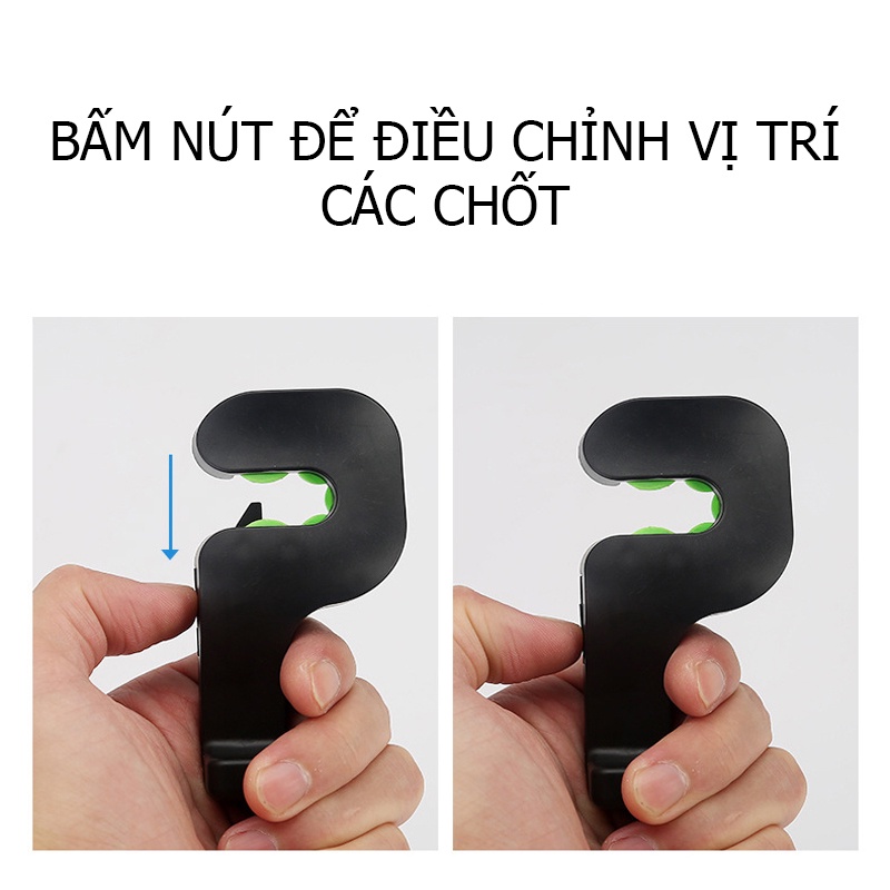 Móc Treo Đồ Cài Sau Ghế Ô Tô Chắc Chắn Chịu Lực Tốt Dễ Dàng Lắp Đặt Gọn Gàng Tiện Lợi