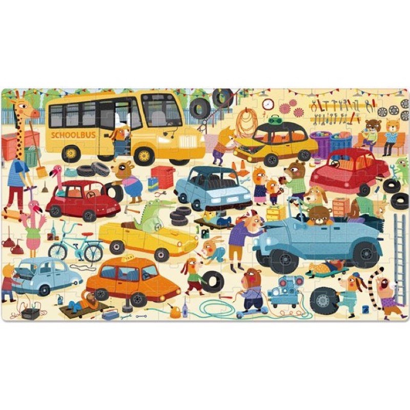 BỘ XẾP HÌNH THÔNG MINH 100-104 miếng CHÍNH HÃNG Mideer