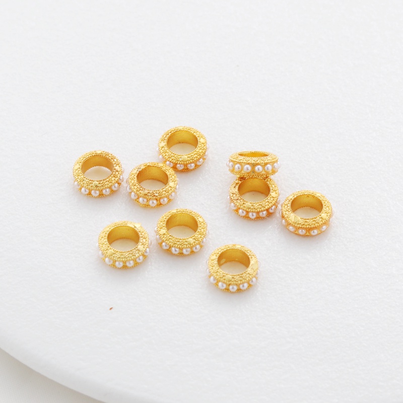 Chuỗi Hạt Vàng 18k 10mm Màu Sắc Tùy Chọn Trang Trí Vòng Tay diy