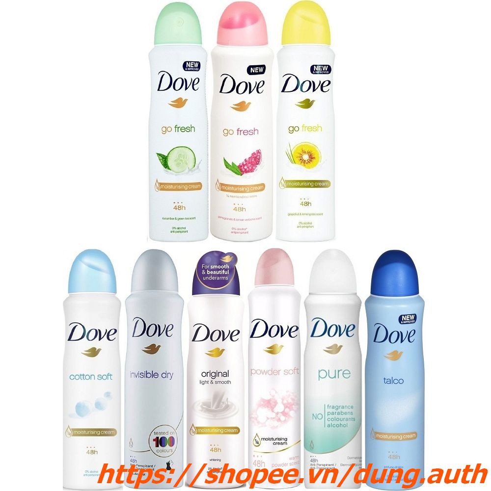 Xịt Khử Mùi Nữ 150Ml Dove Với Nhiều Phân Loại Giúp Bạn Dễ Chọn Lựa Hơn, dung.auth Của Hàng Chính Hãng.