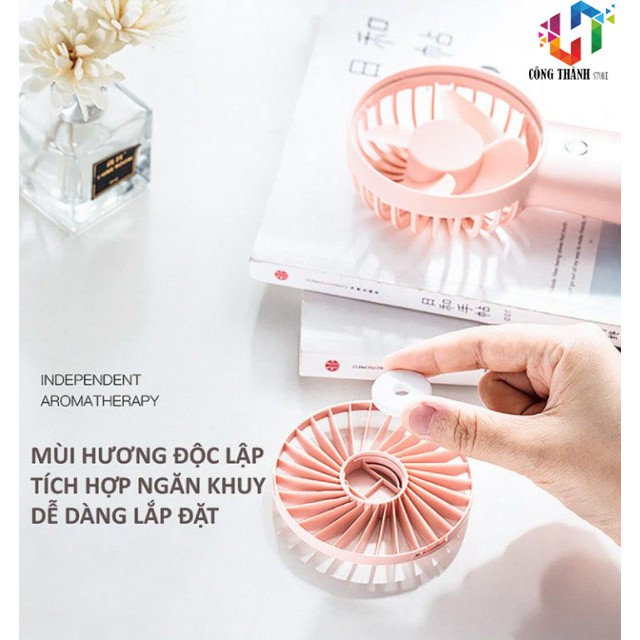 [Hàng Chính Hãng] Quạt mini cầm tay tỏa hương thơm Jisulife F2B | BigBuy360 - bigbuy360.vn