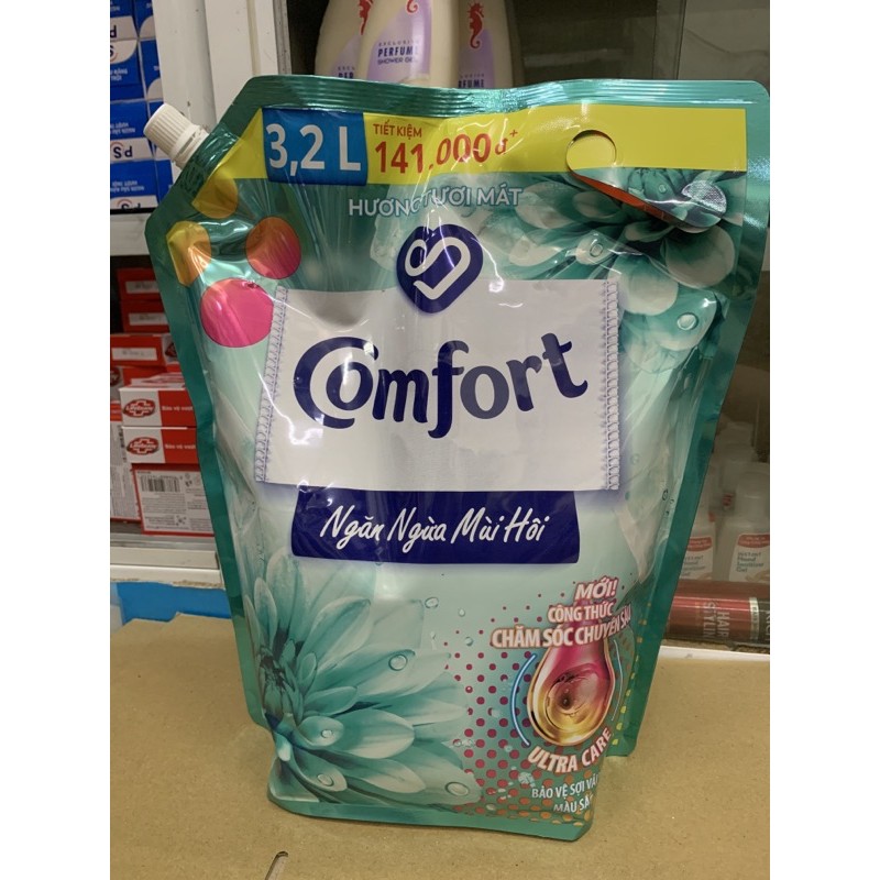 Nước xả làm mềm vải comfor 3,2L Hương Tươi Mát