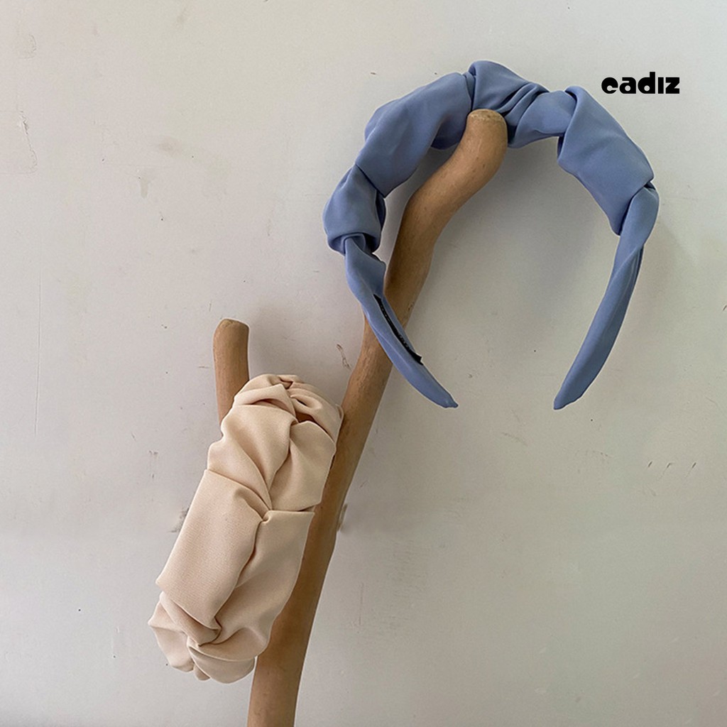 Băng Đô Cài Tóc Màu Trơn Cho Nữ