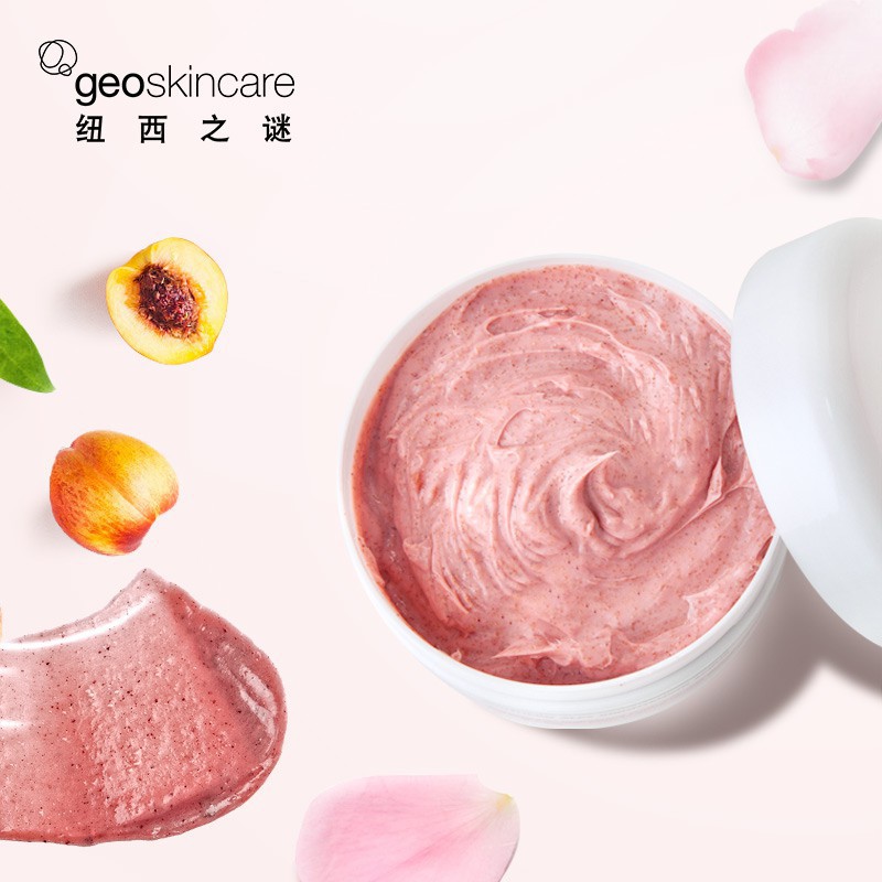 New Zealand Geoskincare Brightening Scrub Face & Body 250g New Zealand New Zealand Mystery White Skin Tẩy tế bào chết Pink Tẩy tế bào chết