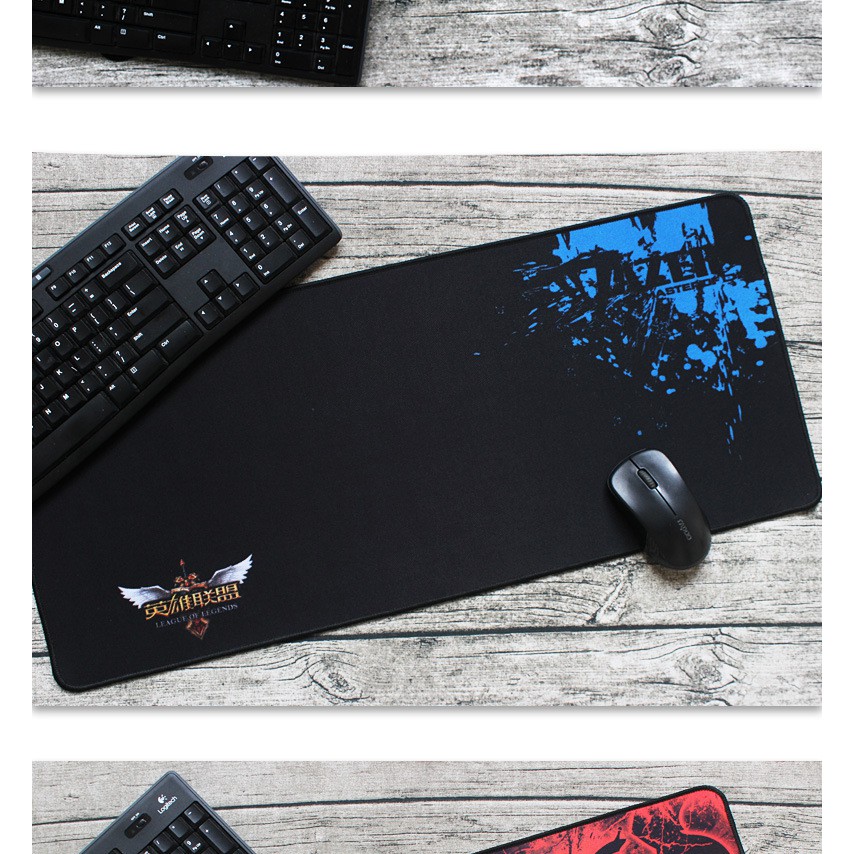 Tấm lót phím chuột hình gaming S5 kích thước 800 x 400 x 3mm - Loại Mousepad Speed