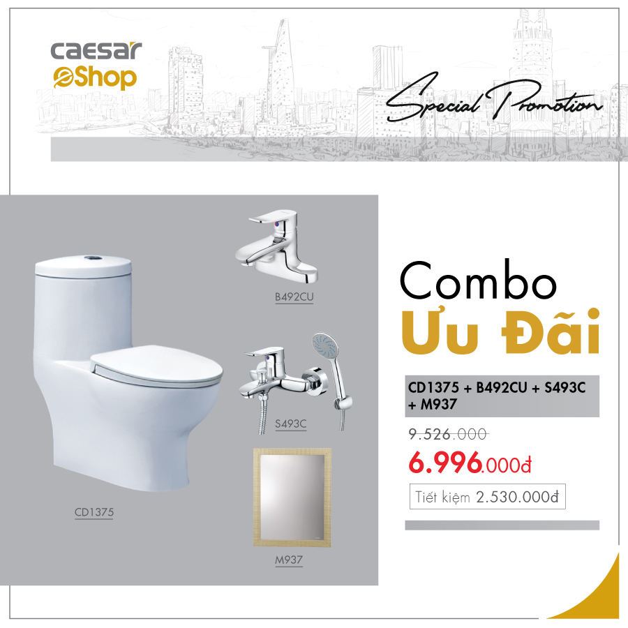 Combo sản phẩm CD1375+B492CU+S493C+M937