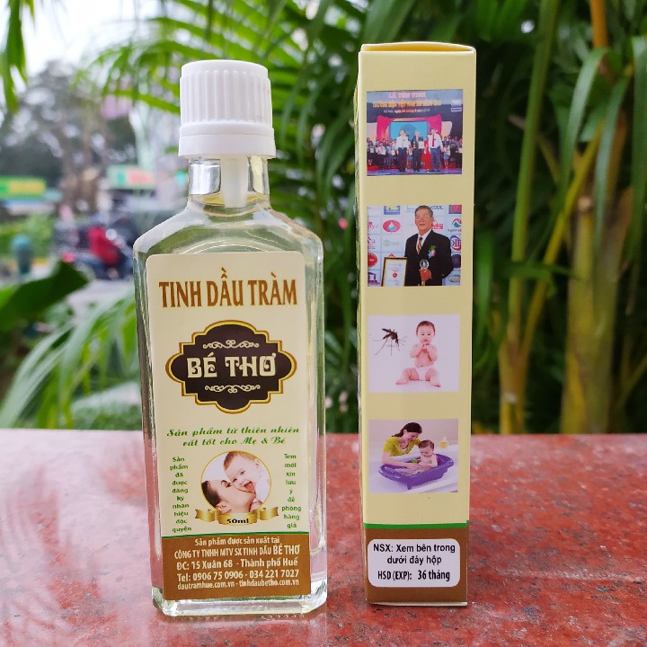 Dầu tràm nguyên chất 50ml Bé Thơ_Giữ ấm, chăm sóc sức khỏe cho bé