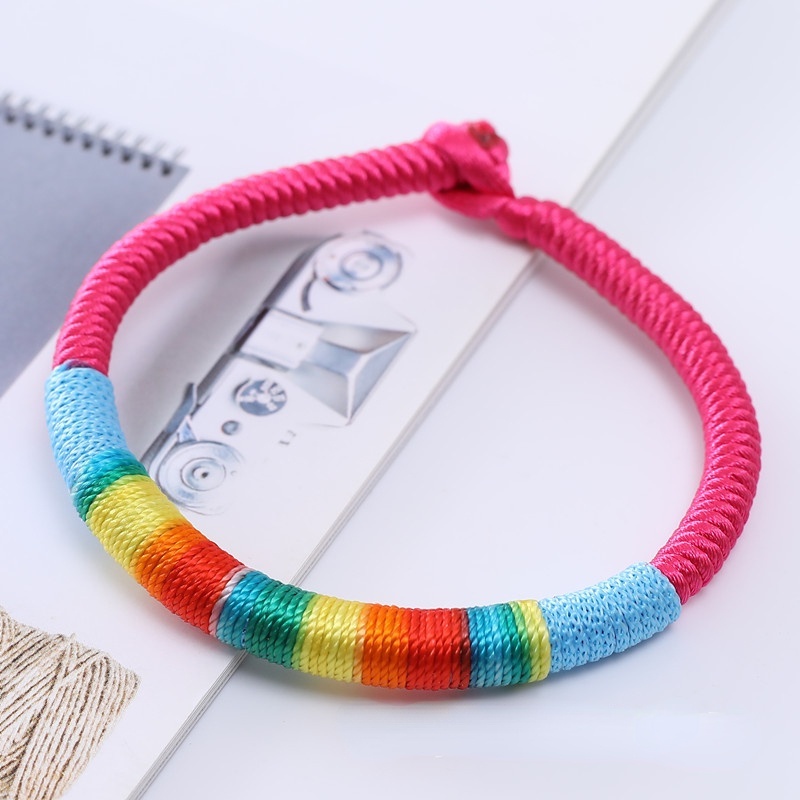 Set 612 Vòng Tay Dây Bện Nhiều Màu Thời Trang Unisex | BigBuy360 - bigbuy360.vn