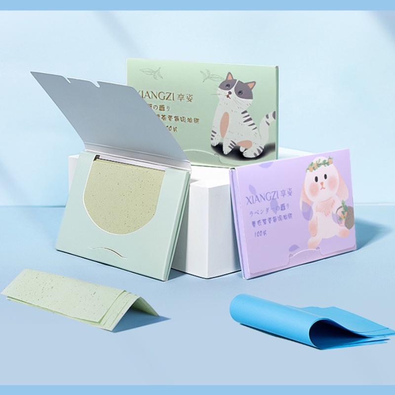 [Hàng mới về] Set 100 giấy thấm dầu vệ sinh mặt