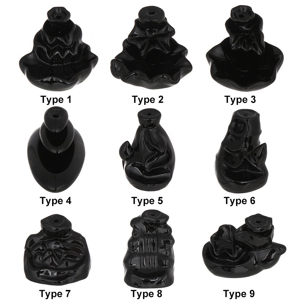 Giá đỡ đốt trầm hương hình tháp bằng sứ trang trí nhà cửa