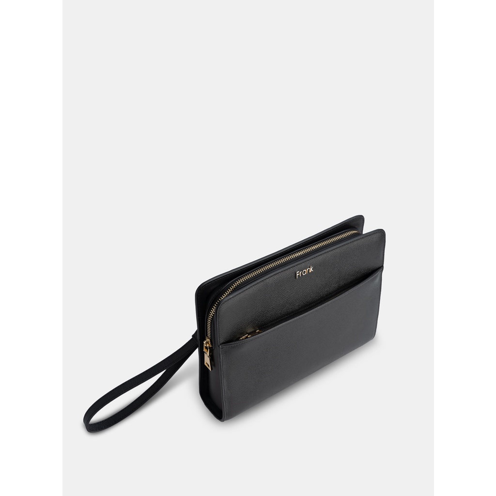 Túi Clutch Nam Da Bò Epsom Cao Cấp FRANK Jacques Pouch Ví Cẩm Tay Nam Nhiều Ngăn Sang Trọng Tiện Dụng