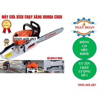 máy cưa xích chạy xăng honda cx68-máy cưa gỗ chạy xăng lam dài 55cm