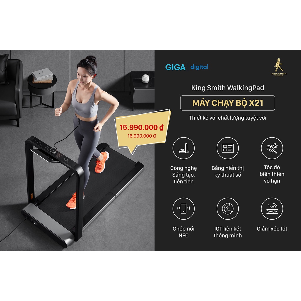 Máy chạy bộ thông minh Xiaomi Kingsmith X21 Bản Quốc Tế (WalkingPad Treadmill X21) - TRX21F