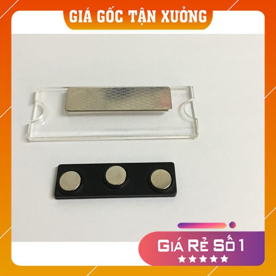 [Giá Gốc Tận Xưởng] Bộ 10 thẻ tên mica đeo ngực nam châm