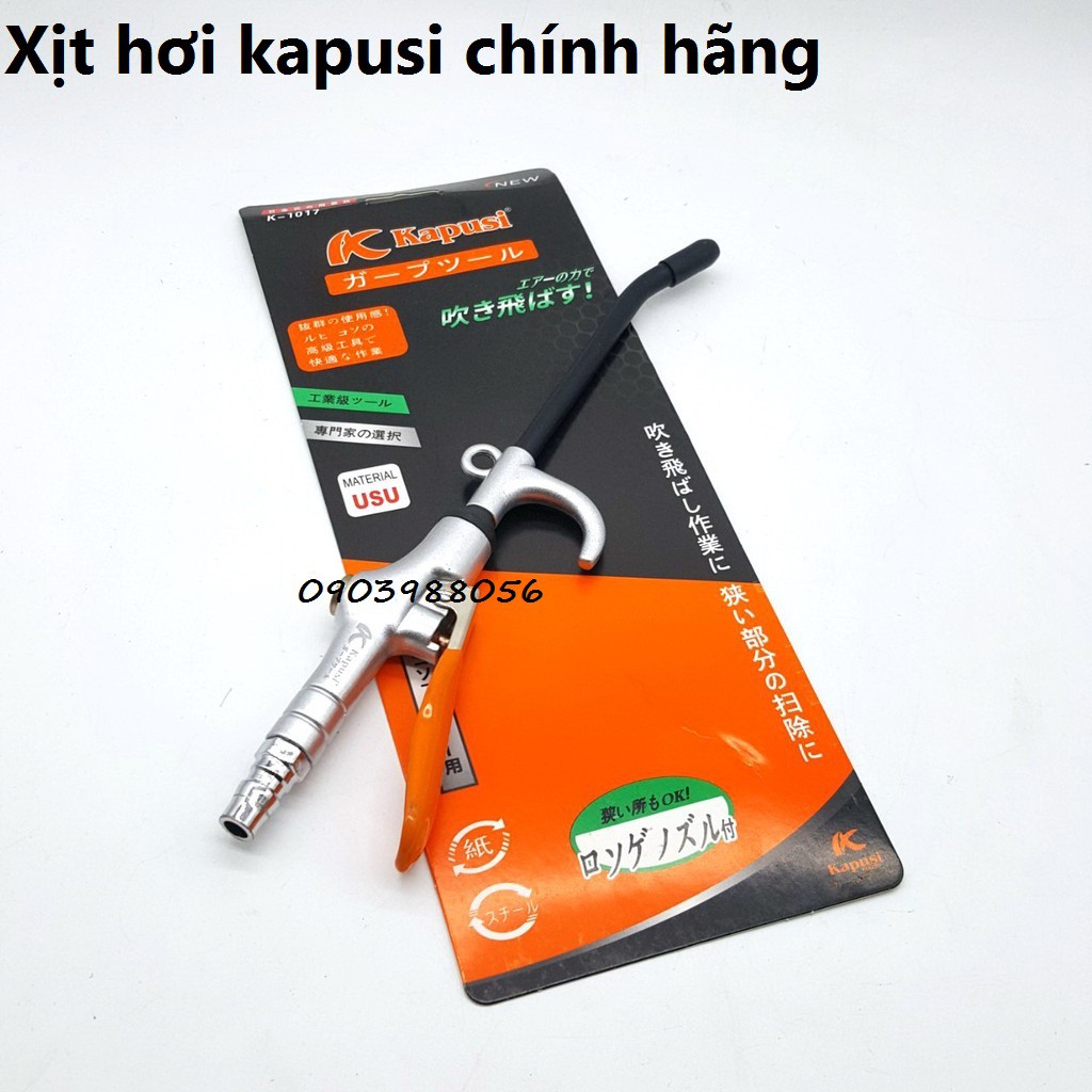 Dụng cụ xì khô, xịt hơi công nghiệp Nhật Kapusi thép Chrome không gỉ 187PSI