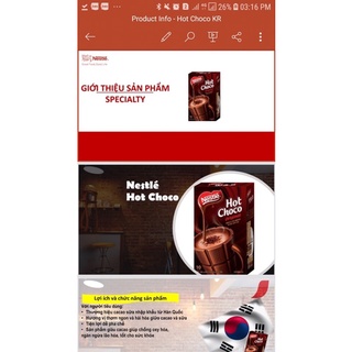 Hot Choco Nestle 240gr