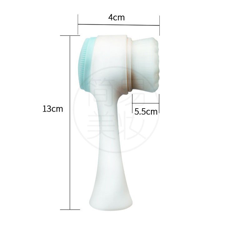 Dụng Cụ Cọ Rửa Mặt 2 Đầu Cầm Tay | BigBuy360 - bigbuy360.vn