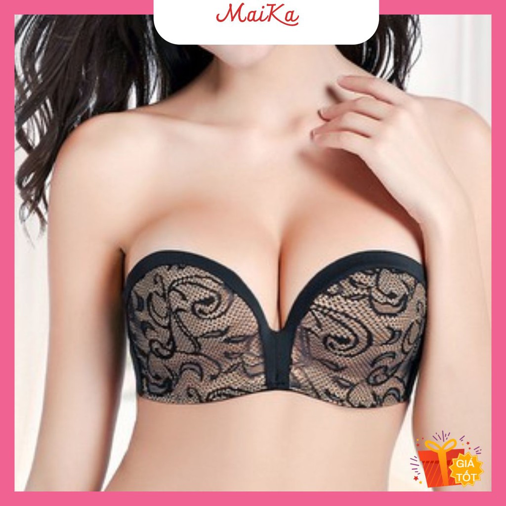 Áo ngực không dây Yuna  chống tụt đệm mỏng với thiết kế hình bàn tay giúp nâng đẩy tối đa , phụ kiện thời trang MAIKA | BigBuy360 - bigbuy360.vn