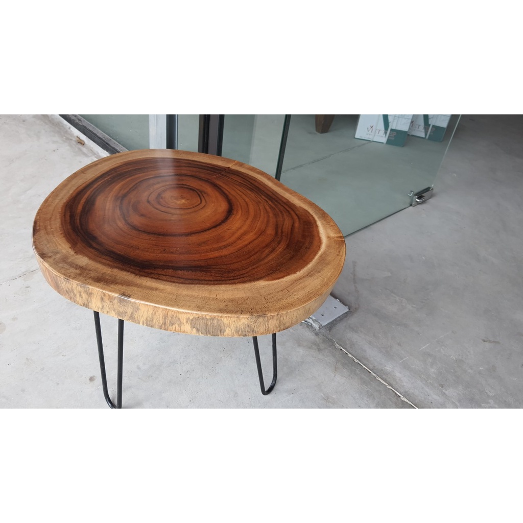 Bàn trà Gỗ Me Tây Nguyên Tấm VĨnh Phúc