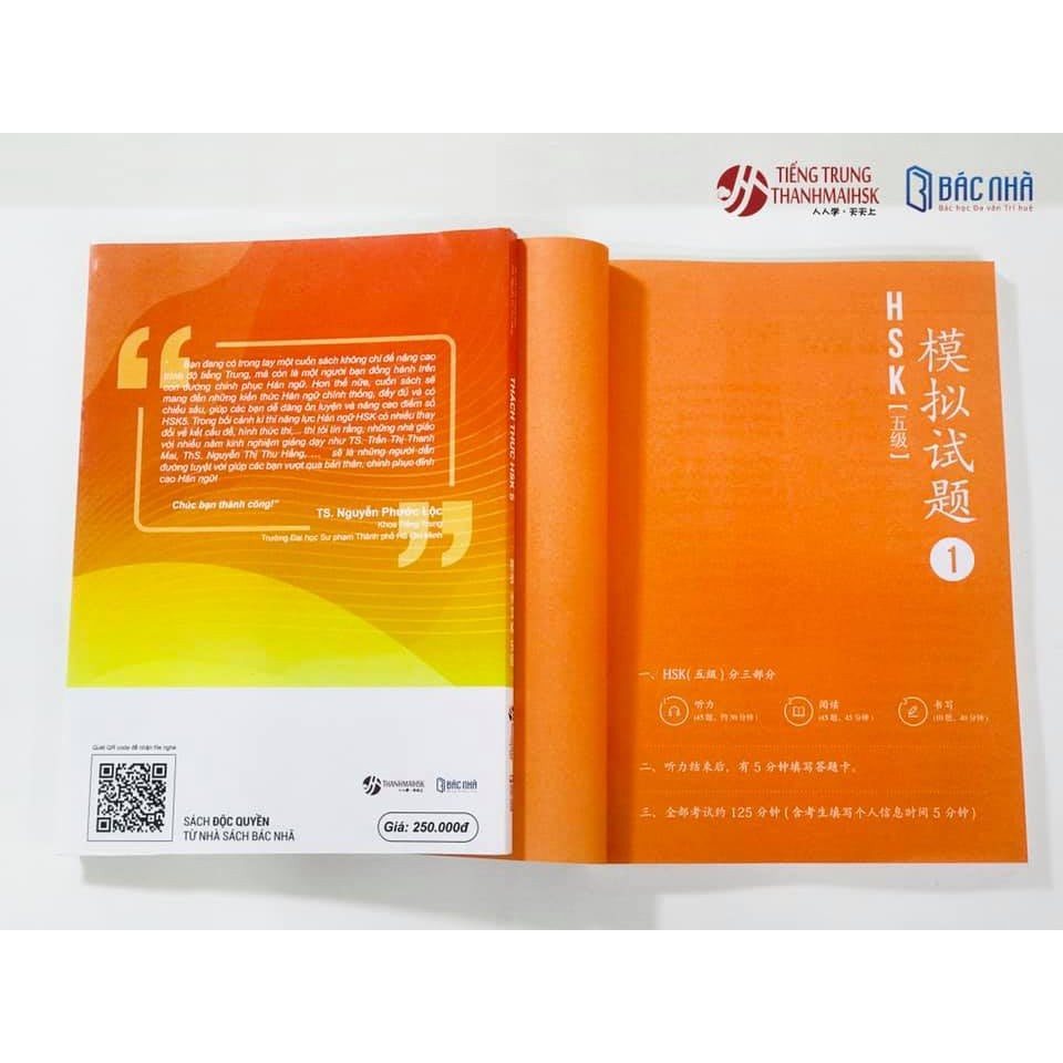 Sách - Giáo trình luyện đề HSK 5 - Thách Thức HSK 5