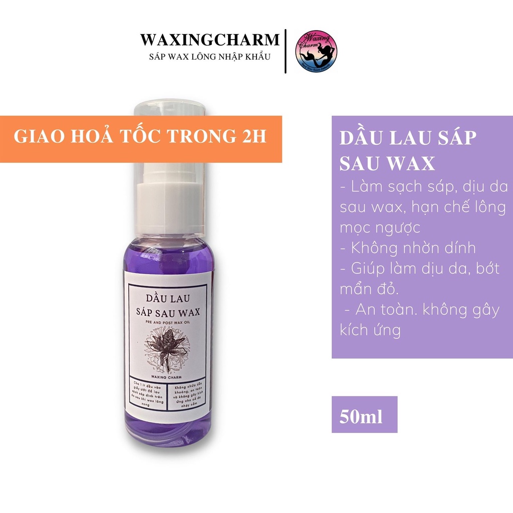 Dầu Lau Sáp Sau Tẩy Lông Triệt Lông Nhập Khẩu Úc Jax Wax Dành Cho Nách, Body, Bikini