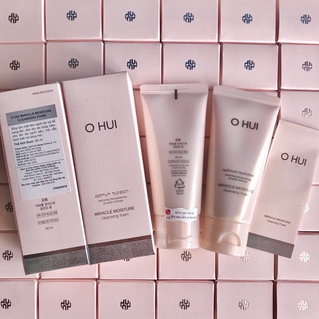 [𝔅𝔢𝔢❅] Sữa Rửa Mặt Ohui Miracle Moisture Cleansing Foam 80ml [𝔅𝔢𝔢❅]
