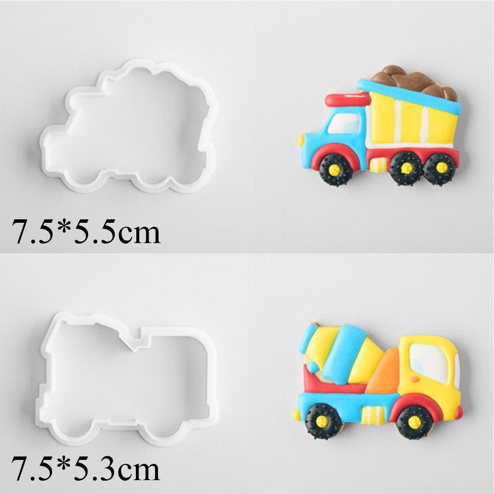 LONTIME Set 8 Khuôn Làm Bánh Quy Hình Xe Hơi Hoạt Hình Đáng Yêu