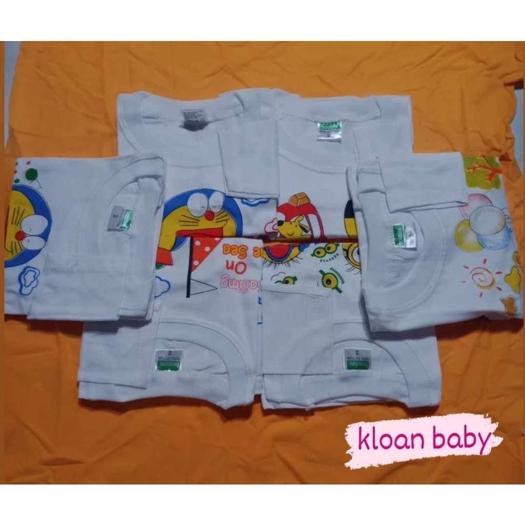 Áo cổ bo tay dài trắng sơ sinh 100% cotton