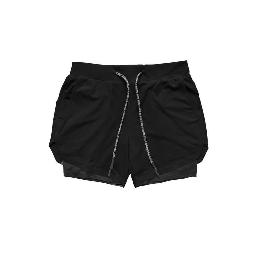 Quần thể thao 2 lớp đạp xe thể thao unisex - QS2