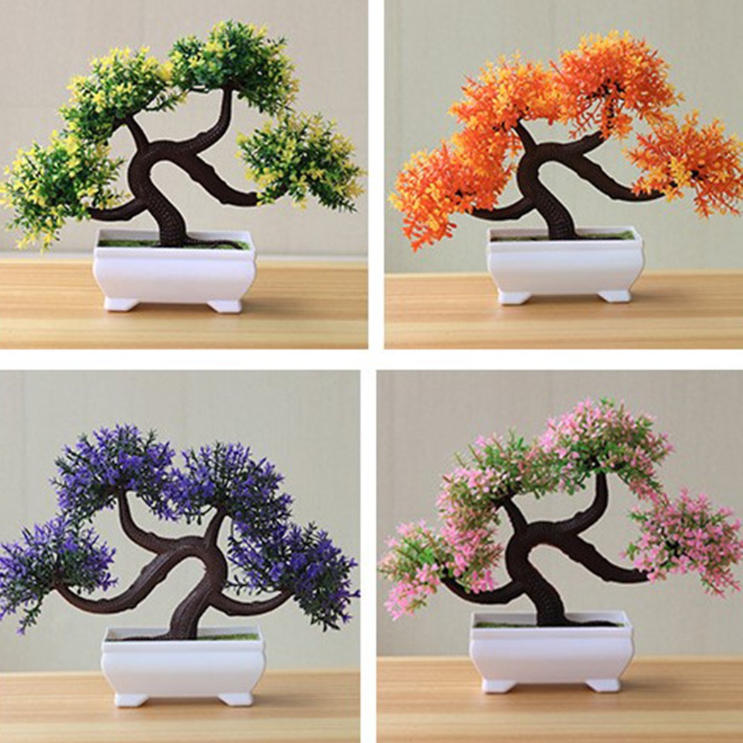 Chậu Cây Bonsai Giả Trang Trí Văn Phòng