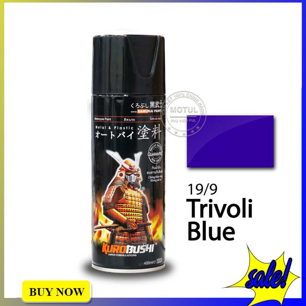 Sơn xịt màu xanh trivoli Samurai 19/9 400ml hàng chính hãng