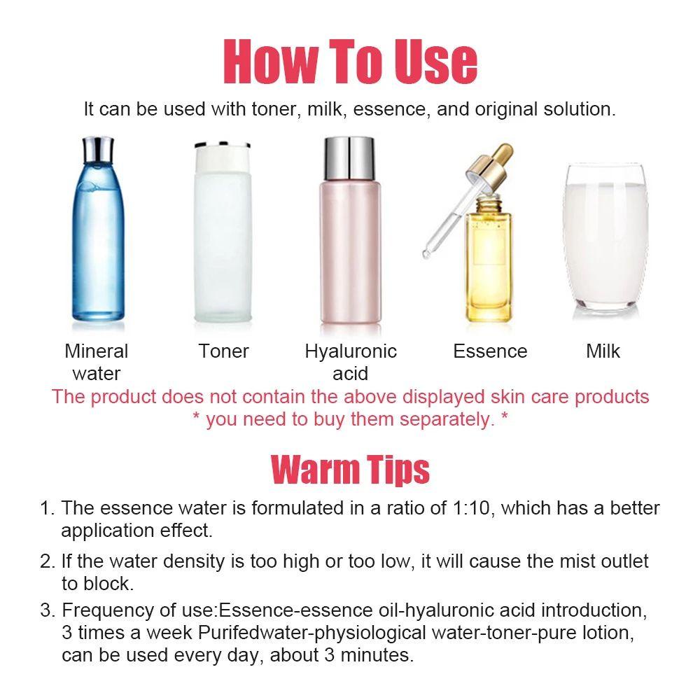 Máy Phun Sương Nano Dưỡng Ẩm Chăm Sóc Da Mặt Cổng USB