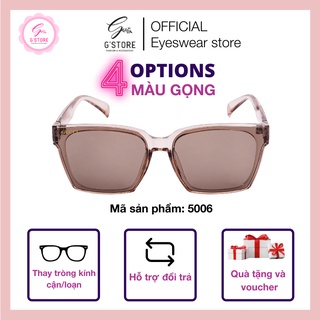 Mắt kính râm mắt vuông tràn viền màu nây tây cực xinh, kính mát hè thời trang hot trend cao cấp 5006