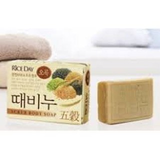 Combo 5 Xà bông tắm Hàn Quốc Tinh chất Ngũ Cốc tẩy tế bào chết CJ Lion 100gr