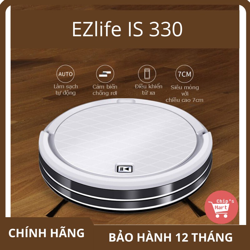 ROBOT Hút Bụi thông minh EZLIFE IS 330 – điều khiển từ xa - tự động sạc - quay đầu khi chạm vật cản 