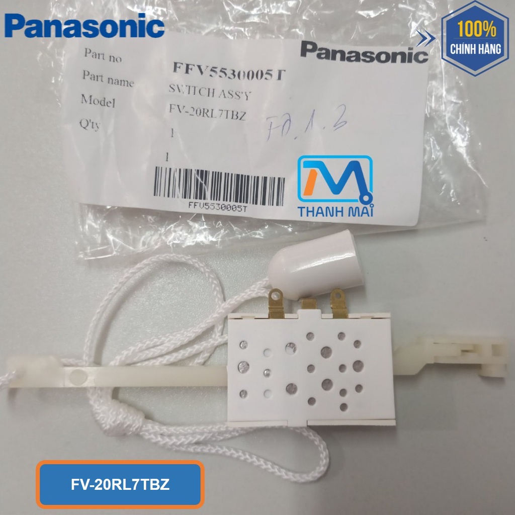 Công tắc quạt hút âm tường quạt Panasonic model FV-20RL7TBZ