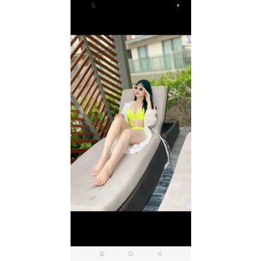 {Hàng sẵn có} Bikini đồ bơi 2 mảnh gọng nâng mút dày dáng basic