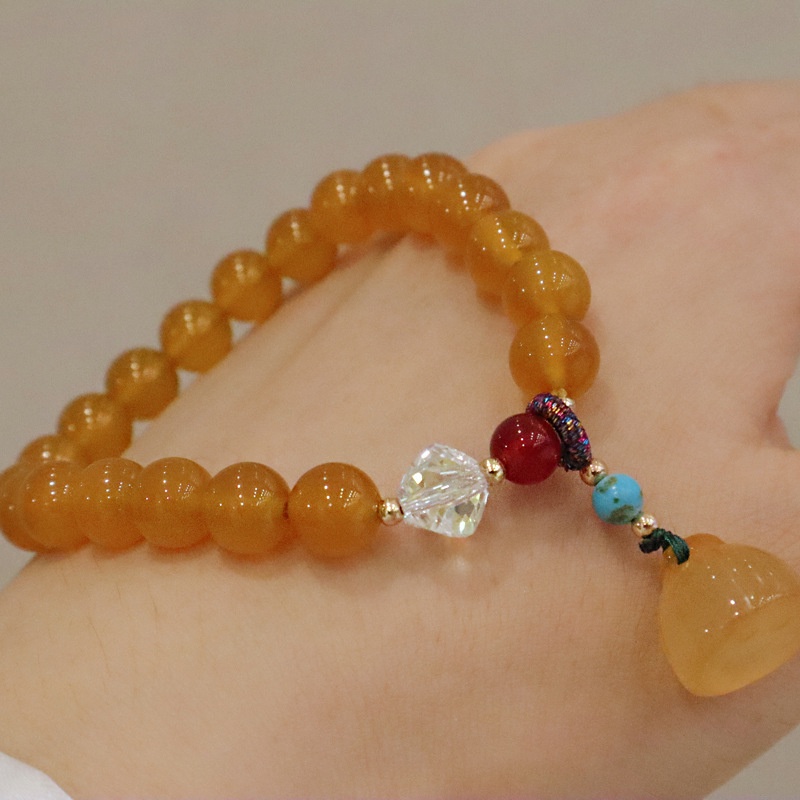 Hàng Mới Về [Hàng Mới Về] Vòng Đeo Tay Mã Não Phong Cách Mới