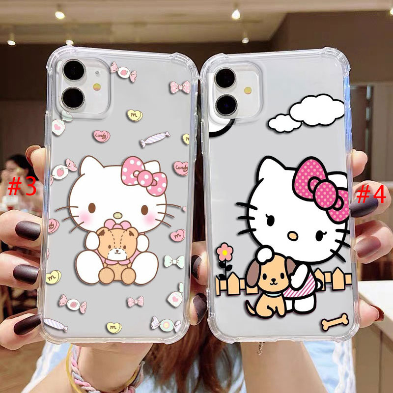Samsung Galaxy S7 Edge S8 S9 Plus Clear Shockproof Casing Bumper Cover Hello Kitty